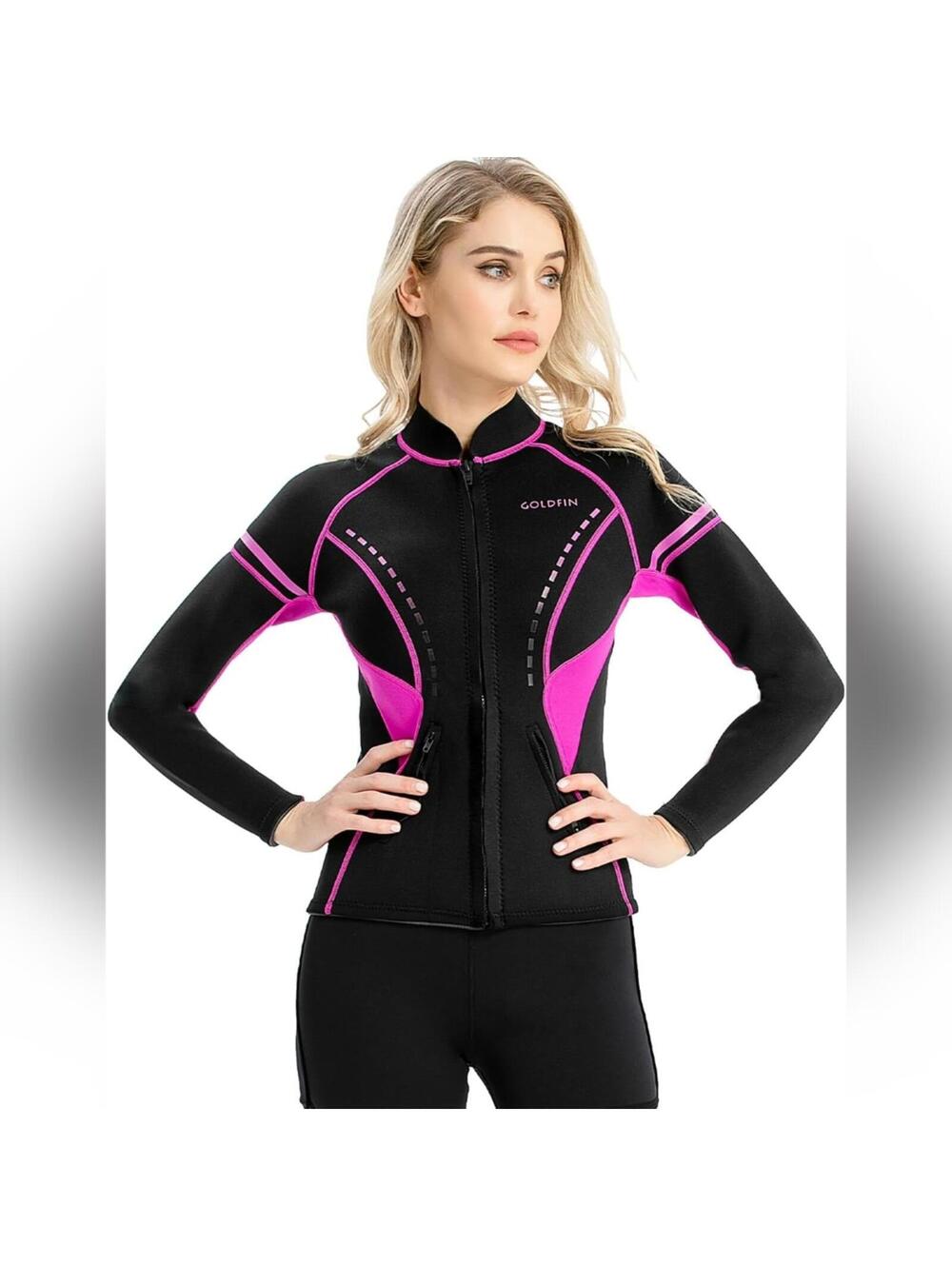 NWOT GoldFin 2mm Long Sleeve Neoprene Wetsuit Jacket, XL